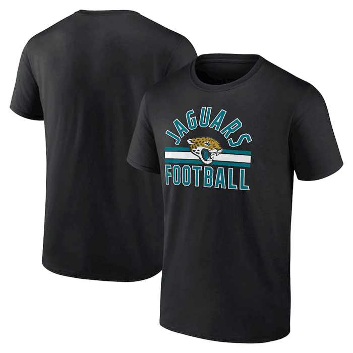 Men's Black Jacksonville Jaguars Arch Stripe T-Shirt